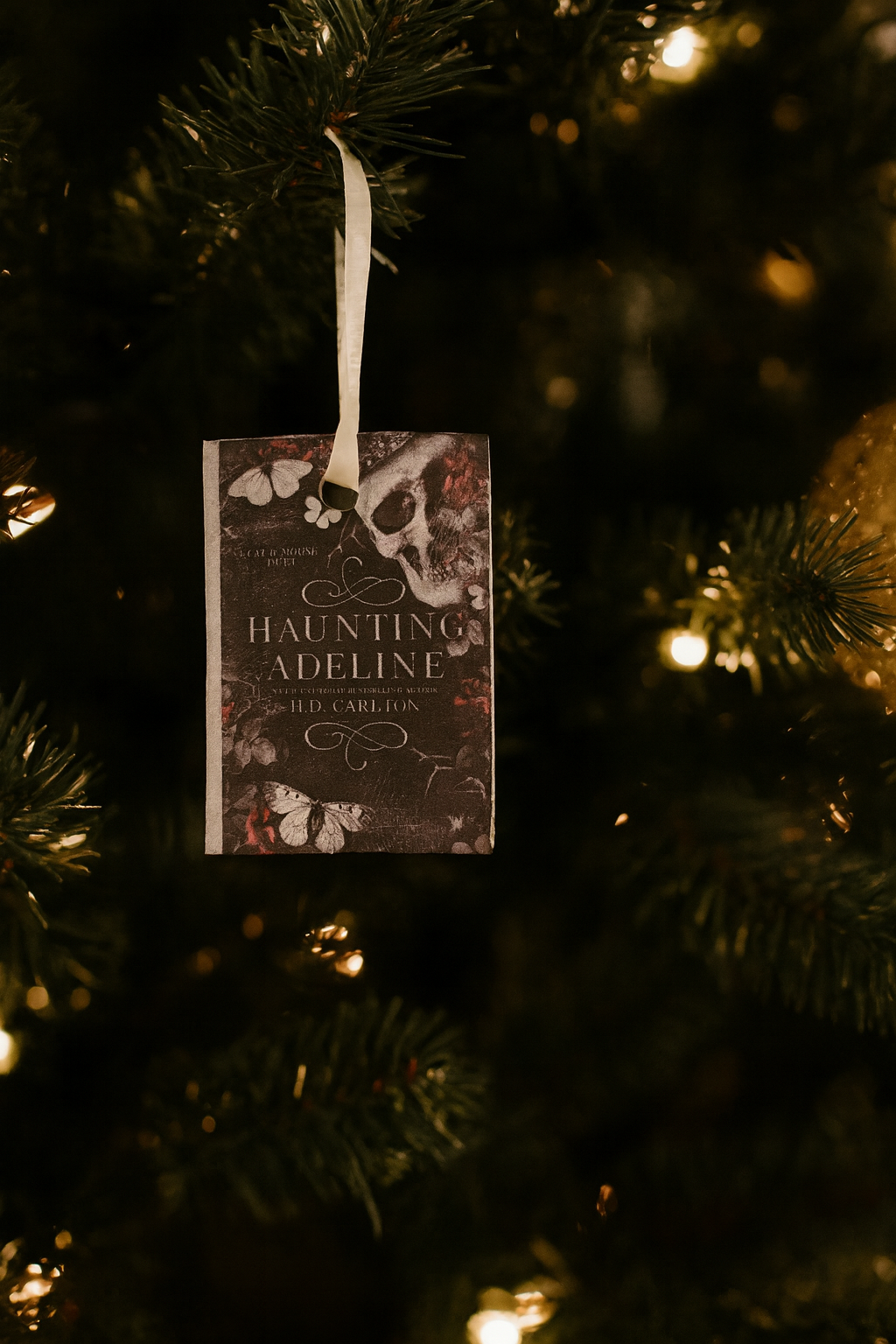 ✨ Haunting & Hunting Adeline Mini Book Ornament Set – 2-Piece Collection ✨