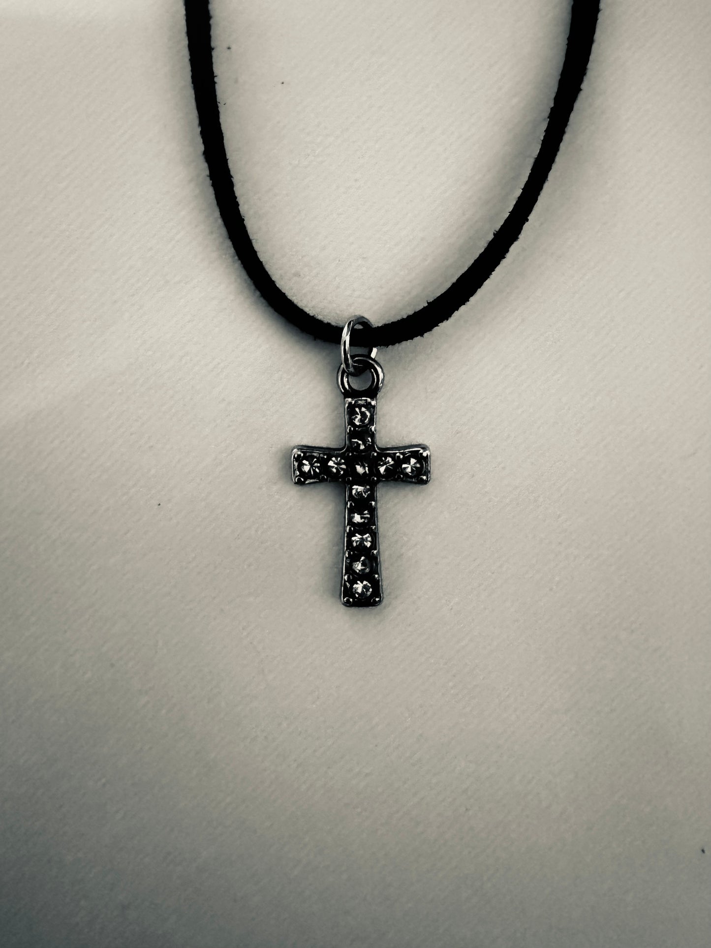 Twilight Cross Charm Necklace