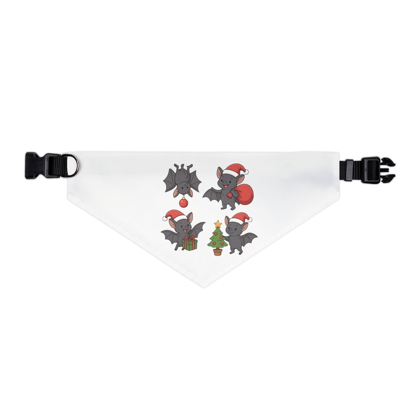 Pet Bandana — Cute Christmas Bats Holiday Dog & Cat Bandana Collar