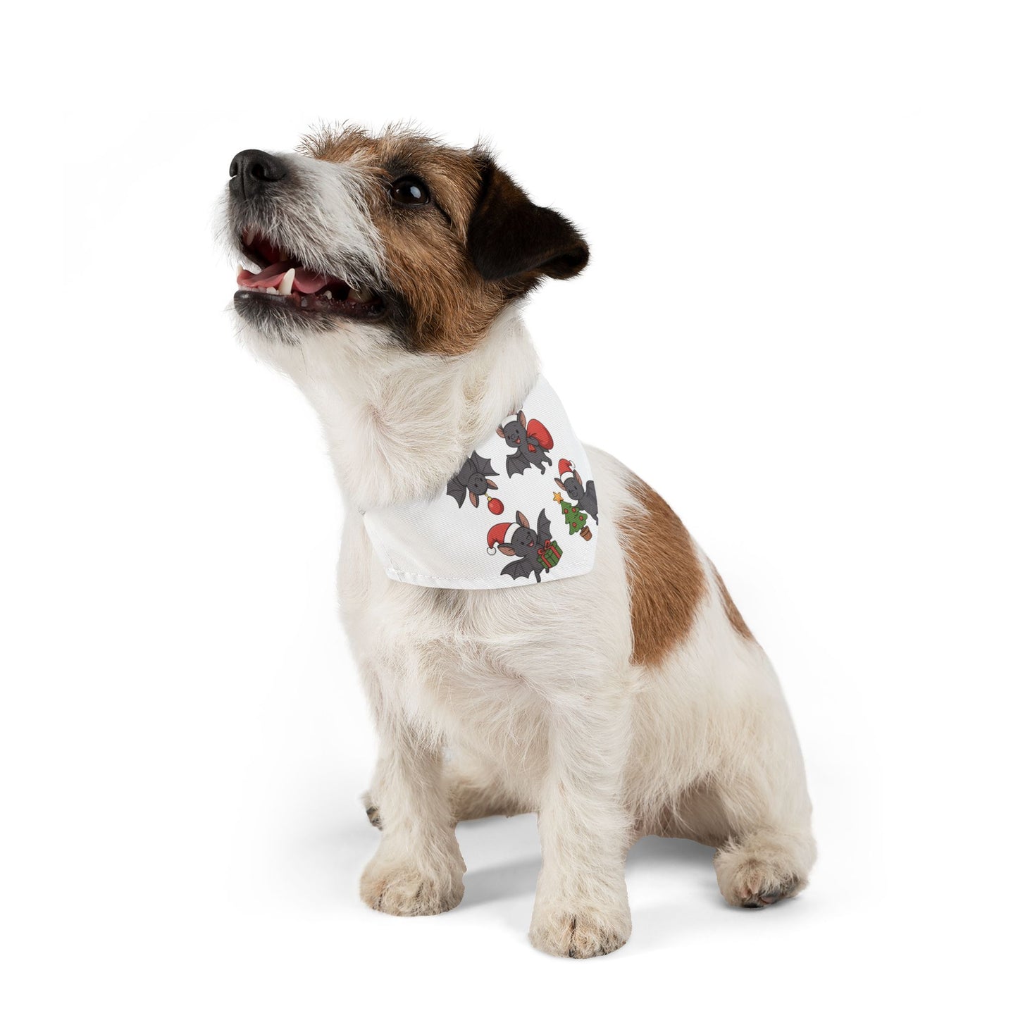 Pet Bandana — Cute Christmas Bats Holiday Dog & Cat Bandana Collar