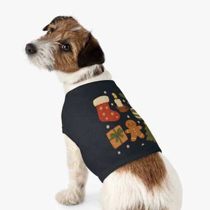Christmas Pet Tank Top — Holiday Stocking, Gingerbread & Cozy Cocoa Dog Tank