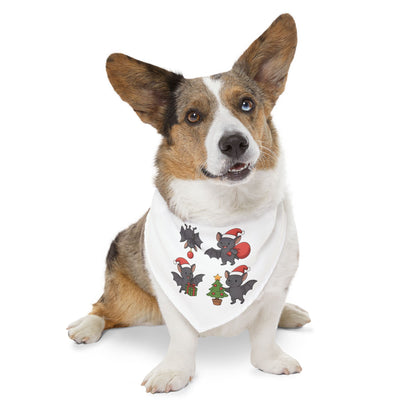 Pet Bandana — Cute Christmas Bats Holiday Dog & Cat Bandana Collar