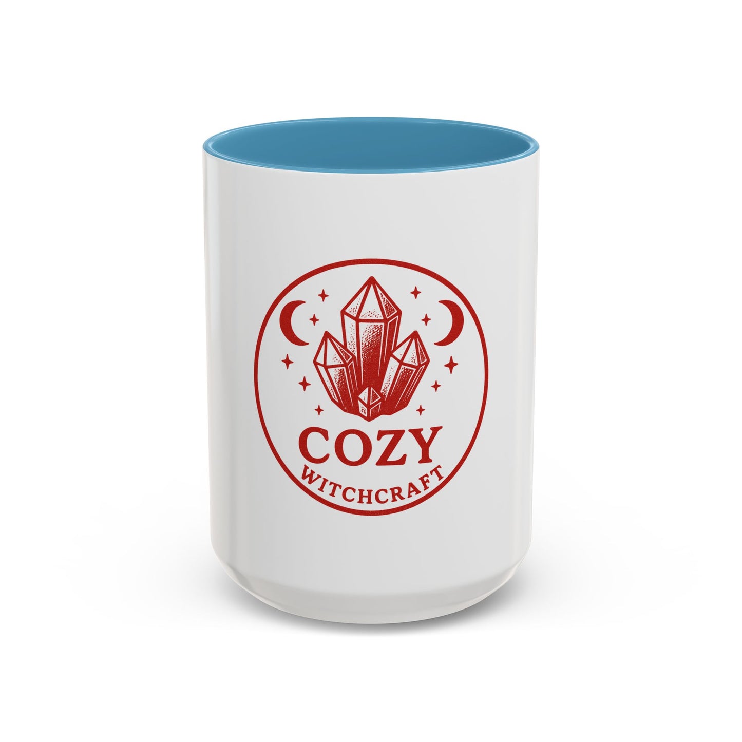 Cozy Witchcraft Accent Coffee Mug — Crystal Moon Magic 11/15oz