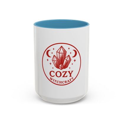 Cozy Witchcraft Accent Coffee Mug — Crystal Moon Magic 11/15oz