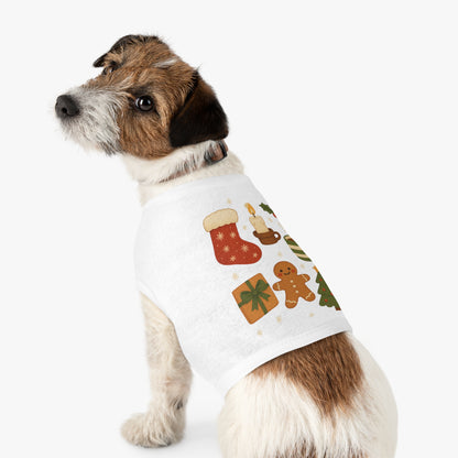 Christmas Pet Tank Top — Holiday Stocking, Gingerbread & Cozy Cocoa Dog Tank