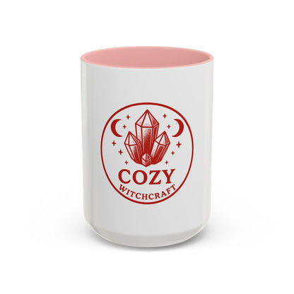 Cozy Witchcraft Accent Coffee Mug — Crystal Moon Magic 11/15oz