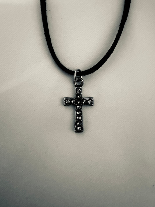 Twilight Cross Charm Necklace